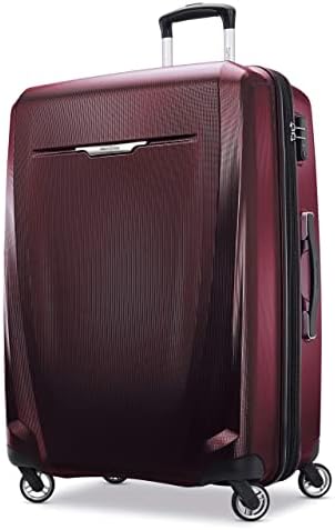 Samsonite Winfield 3 DLX Hardside Expandable Luggage with Spinners  Black  3 Piece Set  20/25/28 