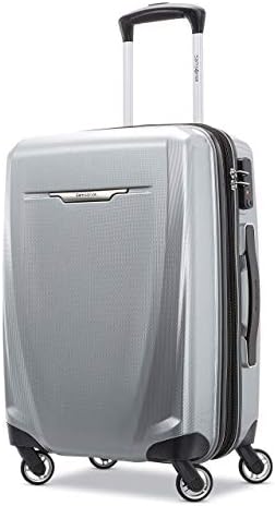 Samsonite Winfield 3 DLX Hardside Expandable Luggage with Spinners  Black  3 Piece Set  20/25/28 