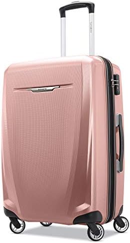 Samsonite Winfield 3 DLX Hardside Expandable Luggage with Spinners  Black  3 Piece Set  20/25/28 