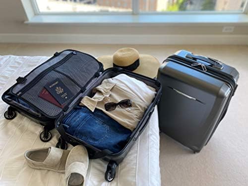 Samsonite Winfield 3 DLX Hardside Expandable Luggage with Spinners  Black  3 Piece Set  20/25/28 