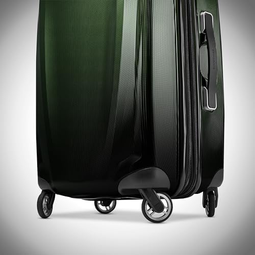Samsonite Winfield 3 DLX Hardside Expandable Luggage with Spinners  Black  3 Piece Set  20/25/28 