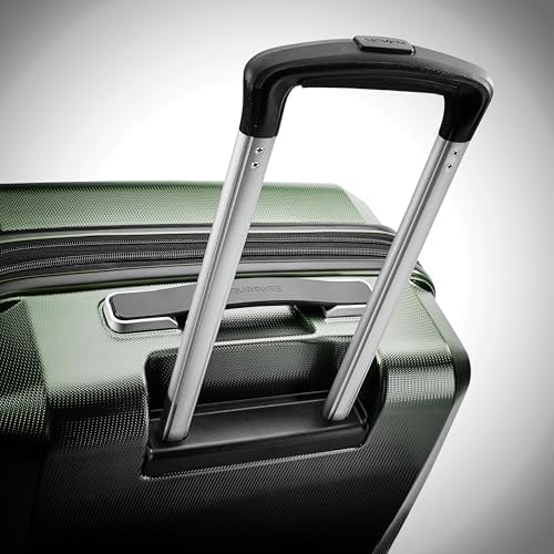 Samsonite Winfield 3 DLX Hardside Expandable Luggage with Spinners  Black  3 Piece Set  20/25/28 