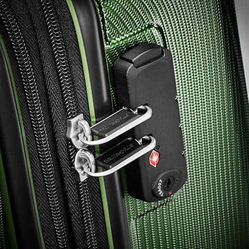 Samsonite Winfield 3 DLX Hardside Expandable Luggage with Spinners  Black  3 Piece Set  20/25/28 