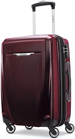 Samsonite Winfield 3 DLX Hardside Expandable Luggage with Spinners  Black  3 Piece Set  20/25/28 