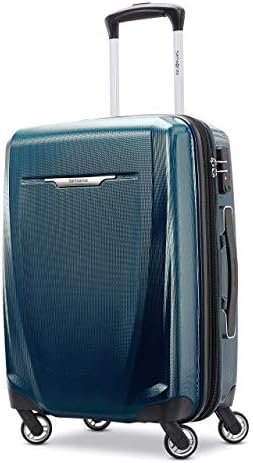 Samsonite Winfield 3 DLX Hardside Expandable Luggage with Spinners  Black  3 Piece Set  20/25/28 