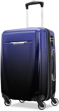 Samsonite Winfield 3 DLX Hardside Expandable Luggage with Spinners  Black  3 Piece Set  20/25/28 