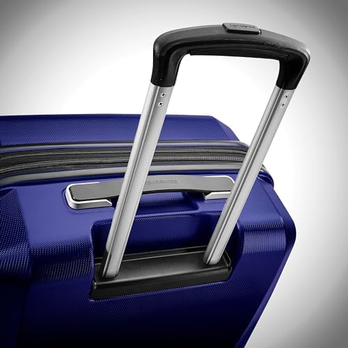 Samsonite Winfield 3 DLX Hardside Expandable Luggage with Spinners  Black  3 Piece Set  20/25/28 