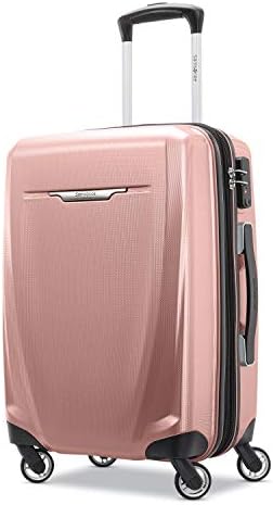 Samsonite Winfield 3 DLX Hardside Expandable Luggage with Spinners  Black  3 Piece Set  20/25/28 