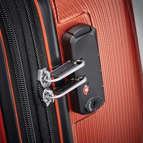 Samsonite Winfield 3 DLX Hardside Expandable Luggage with Spinners  Black  3 Piece Set  20/25/28 