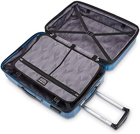 Samsonite Winfield 3 DLX Hardside Expandable Luggage with Spinners  Black  3 Piece Set  20/25/28 