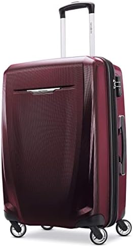 Samsonite Winfield 3 DLX Hardside Expandable Luggage with Spinners  Black  3 Piece Set  20/25/28 