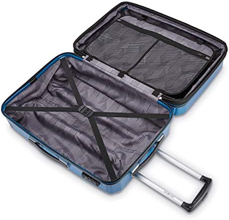 Samsonite Winfield 3 DLX Hardside Expandable Luggage with Spinners  Black  3 Piece Set  20/25/28 