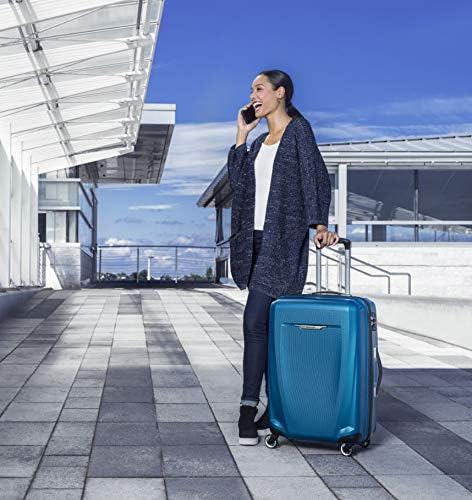 Samsonite Winfield 3 DLX Hardside Expandable Luggage with Spinners  Black  3 Piece Set  20/25/28 