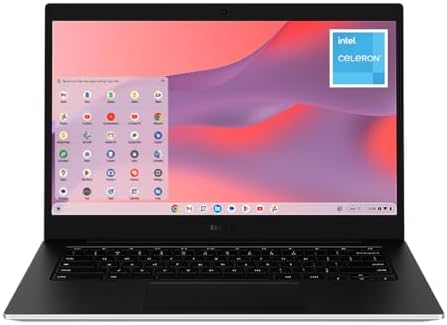 Samsung 14 Galaxy Chromebook Go Laptop PC Computer  Intel Celeron N4500 Processor  4GB RAM  64GB Storage  ChromeOS  XE340XDA KA2US  Student Laptop  Silver