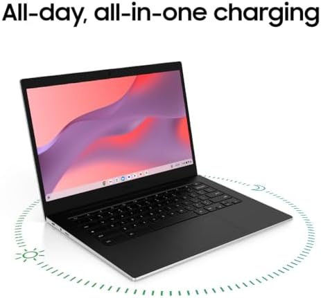 Samsung 14 Galaxy Chromebook Go Laptop PC Computer  Intel Celeron N4500 Processor  4GB RAM  64GB Storage  ChromeOS  XE340XDA KA2US  Student Laptop  Silver