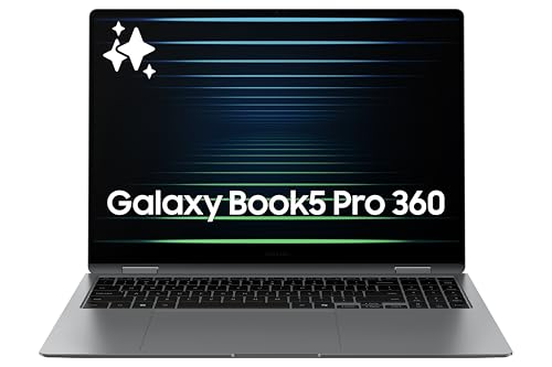 Samsung 16  Galaxy Book5 Pro 360 Copilot  PC  AI Computer  Intel Core 7 Ultra Processor  3K AMOLED  2880x1800  Touchscreen  S Pen 120Hz  Dolby Atmos  Student Laptop  Lightweight  All Day Battery Life