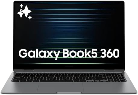 Samsung 16  Galaxy Book5 Pro 360 Copilot  PC  AI Computer  Intel Core 7 Ultra Processor  3K AMOLED  2880x1800  Touchscreen  S Pen 120Hz  Dolby Atmos  Student Laptop  Lightweight  All Day Battery Life