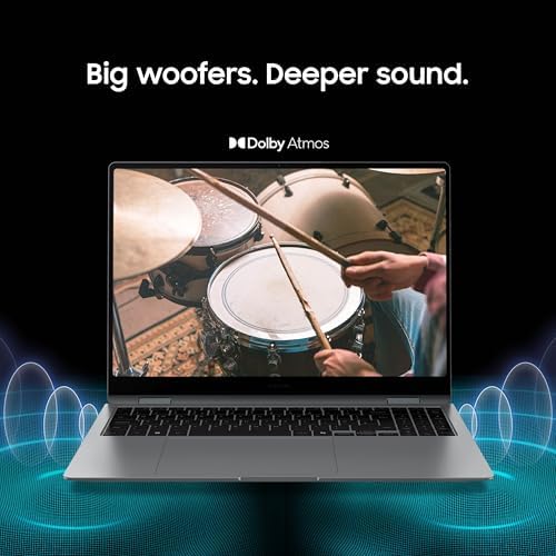 Samsung 16  Galaxy Book5 Pro 360 Copilot  PC  AI Computer  Intel Core 7 Ultra Processor  3K AMOLED  2880x1800  Touchscreen  S Pen 120Hz  Dolby Atmos  Student Laptop  Lightweight  All Day Battery Life