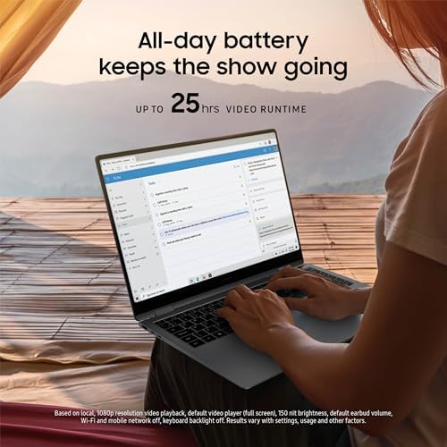 Samsung 16  Galaxy Book5 Pro 360 Copilot  PC  AI Computer  Intel Core 7 Ultra Processor  3K AMOLED  2880x1800  Touchscreen  S Pen 120Hz  Dolby Atmos  Student Laptop  Lightweight  All Day Battery Life