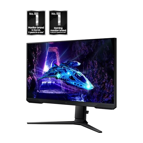 Samsung 24 Inch Odyssey G3  G30D  Series FHD Gaming Monitor  1ms  180Hz  AMD FreeSync  Adjustable Stand  Black Equalizer  Virtual Aim Point  Eye Saver Mode  Flicker Free  LS24DG302ENXZA