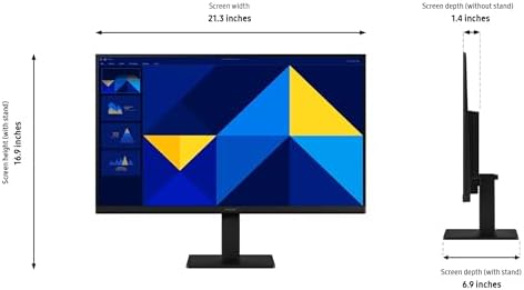 Samsung 24  S30GD  Essential Monitor with IPS Panel and Tilt Only Stand  100Hz Refresh Rate  Ergonomic Design  Advanced Eye Care  Game Mode  LS24D304GANXZA