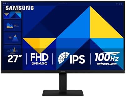 Samsung 24  S30GD  Essential Monitor with IPS Panel and Tilt Only Stand  100Hz Refresh Rate  Ergonomic Design  Advanced Eye Care  Game Mode  LS24D304GANXZA
