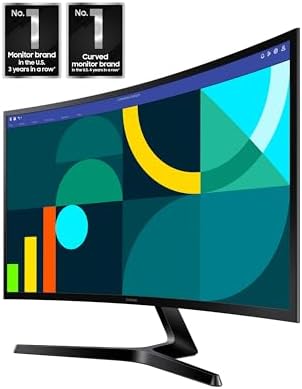 Samsung 27 Essential S3  S36GD  Series FHD 1800R Curved Computer Monitor  100Hz  Game Mode  Advanced Eye Comfort  HDMI and D sub Ports  LS27D366GANXZA  2024