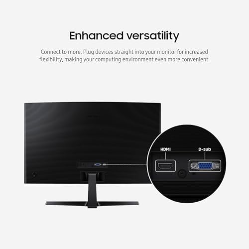 Samsung 27 Essential S3  S36GD  Series FHD 1800R Curved Computer Monitor  100Hz  Game Mode  Advanced Eye Comfort  HDMI and D sub Ports  LS27D366GANXZA  2024