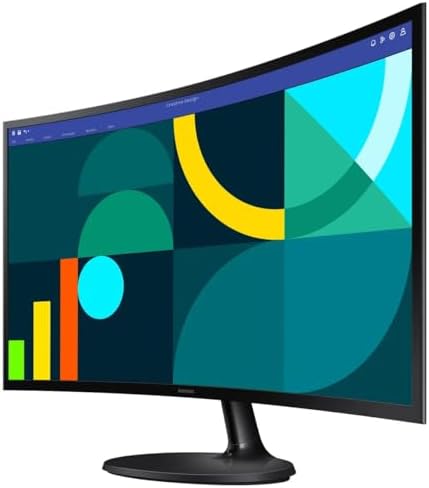 Samsung 27 Essential S3  S36CG  Series FHD 1800R Curved Computer Monitor  100Hz  Game Mode  Advanced Eye Comfort  HDMI and D sub Ports  LS27D36CGANXZA  HDMI Cable Included  Renewed 