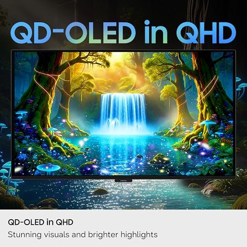 Samsung 27 Odyssey OLED G6  G61SH  Gaming Monitor   QD OLED  QHD  1440P   240Hz  0 03ms  Glare Free  Pantone Validated  HDR10  Height adjustable stand  OLED Safeguard  3 Year Warranty  LS27HG612SNXZA