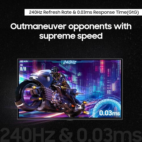 Samsung Odyssey OLED G6 (G61SD) QHD y QD-OLED 240Hz 0.03ms FreeSync Premium Pro Monitor para juegos con elegante diseño de metal, 3 años de garantía, EE. UU., LS27DG610SNXZA