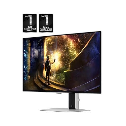 Samsung Odyssey OLED G6 (G61SD) QHD y QD-OLED 240Hz 0.03ms FreeSync Premium Pro Monitor para juegos con elegante diseño de metal, 3 años de garantía, EE. UU., LS27DG610SNXZA