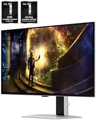 Samsung 27  Odyssey OLED G6  G61SD  QHD & QD OLED 240Hz 0 03ms FreeSync Premium Pro Gaming Monitor with Sleek Metal Design  3 Year Warranty  US  LS27DG610SNXZA