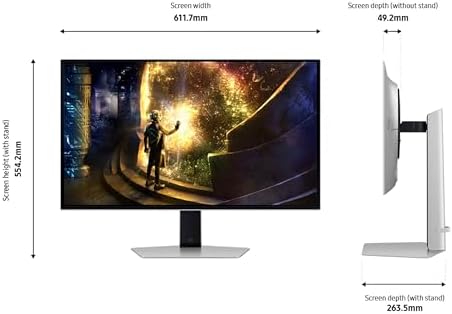 Samsung 27  Odyssey OLED G6  G61SD  QHD & QD OLED 240Hz 0 03ms FreeSync Premium Pro Gaming Monitor with Sleek Metal Design  3 Year Warranty  US  LS27DG610SNXZA