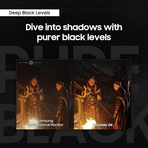 Samsung 27  Odyssey OLED G6  G61SD  QHD & QD OLED 240Hz 0 03ms FreeSync Premium Pro Gaming Monitor with Sleek Metal Design  3 Year Warranty  US  LS27DG610SNXZA