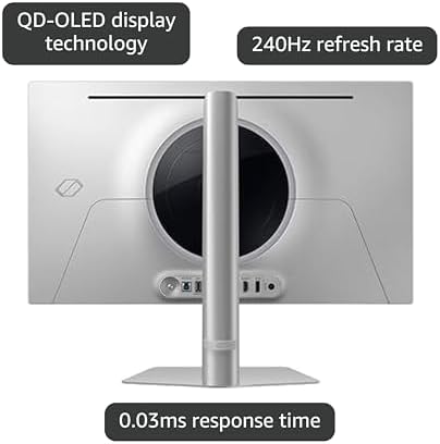 Samsung 27  Odyssey OLED G5  G50SF  QHD & QD OLED Gaming Monitor  180Hz Refresh Rate  0 03ms  GtG  Response Time  NVIDIA G Sync Compatible  AMD FreeSync   LS27FG500SNXZA