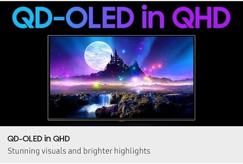 Samsung 27  Odyssey OLED G6 G60SF QHD QD OLED Gaming Monitor  500Hz Refresh Rate  0 03ms  GtG  Response Time  G Sync Compatible  VESA DisplayHDR TrueBlack 500  LS27FG602SNXZA  2025  3 Yr Warranty