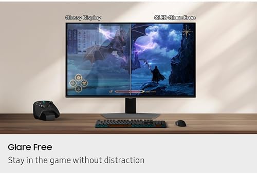 Samsung 27  Odyssey OLED G6 G60SF QHD QD OLED Gaming Monitor  500Hz Refresh Rate  0 03ms  GtG  Response Time  G Sync Compatible  VESA DisplayHDR TrueBlack 500  LS27FG602SNXZA  2025  3 Yr Warranty