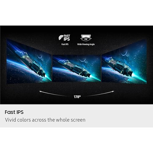 Samsung 27  Odyssey G7 G70F FHD Resolution Gaming Monitor  Fast IPS Dual Mode  4K 180Hz Refresh Rate  NVIDIA G Sync Compatible  AMD FreeSync  Premium  Ergonomic Stand  LS27FG706ENXZA
