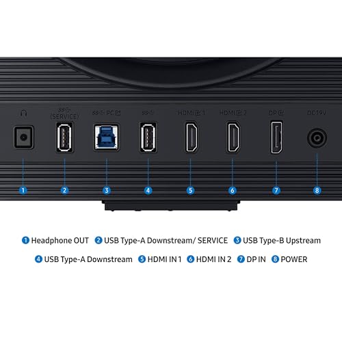 Samsung 27  Odyssey G7 G70F FHD Resolution Gaming Monitor  Fast IPS Dual Mode  4K 180Hz Refresh Rate  NVIDIA G Sync Compatible  AMD FreeSync  Premium  Ergonomic Stand  LS27FG706ENXZA