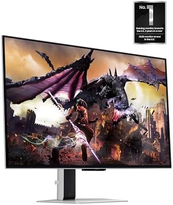 Samsung 32 Odyssey OLED G8  G80SD  Series 4K UHD Smart Gaming Monitor w QD OLED  240Hz 0 03ms  G Sync Compatible  Glare Free Display  Sleek Metal Design  LS32DG800SNXZA  3 Yr Warranty
