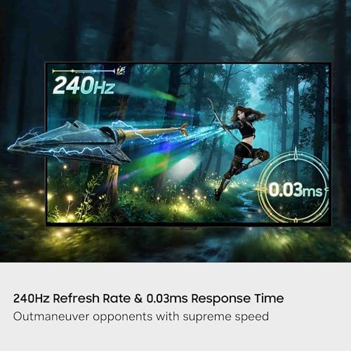 Samsung 32 Odyssey OLED G8  G80SH  Gaming Monitor   QD OLED  4K Resolution  240Hz  USB C 96W  DP 2 1  0 03ms  Glare Free  HAS/Tilt/Swivel/Pivot  OLED Safeguard   3 Year Warranty  LS32HG802SNXZA