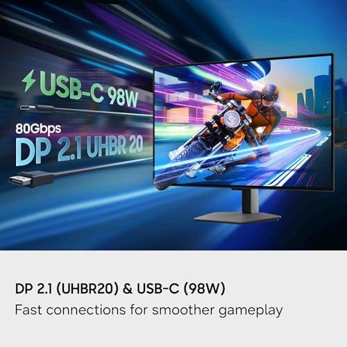 Samsung 32 Odyssey OLED G8  G80SH  Gaming Monitor   QD OLED  4K Resolution  240Hz  USB C 96W  DP 2 1  0 03ms  Glare Free  HAS/Tilt/Swivel/Pivot  OLED Safeguard   3 Year Warranty  LS32HG802SNXZA