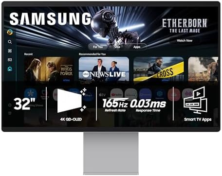 Samsung 32  OLED M9  M90SF  Smart Monitor with 4K QD OLED  165Hz  0 03ms  Gaming Hub  Samsung Vision AI  3 Yr Warranty  LS32FM902SNXZA  2025