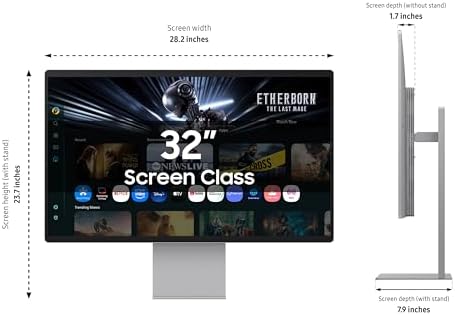 Samsung 32  OLED M9  M90SF  Smart Monitor with 4K QD OLED  165Hz  0 03ms  Gaming Hub  Samsung Vision AI  3 Yr Warranty  LS32FM902SNXZA  2025