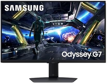 Samsung 32  Odyssey G7  G70D  4K UHD IPS 144Hz 1ms GtG  Smart Gaming Monitor  G Sync Compatible  AMD Freesync Premium  Vivid Colors  Adjustable Stand  Black Equalizer  LS32DG702ENXZA