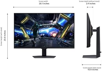 Samsung 32  Odyssey G7  G70D  4K UHD IPS 144Hz 1ms GtG  Smart Gaming Monitor  G Sync Compatible  AMD Freesync Premium  Vivid Colors  Adjustable Stand  Black Equalizer  LS32DG702ENXZA