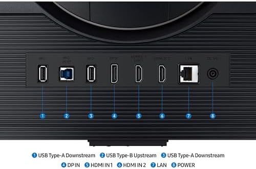 Samsung 32  Odyssey G7  G70D  4K UHD IPS 144Hz 1ms GtG  Smart Gaming Monitor  G Sync Compatible  AMD Freesync Premium  Vivid Colors  Adjustable Stand  Black Equalizer  LS32DG702ENXZA