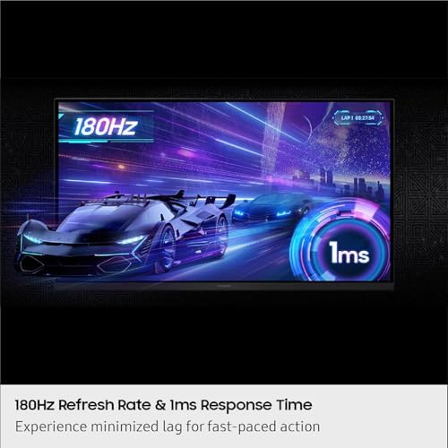 Samsung 32  Odyssey G5 G50F QHD Resolution Gaming Monitor  180Hz Refresh Rate  Fast IPS Panel  HDR10  NVIDIA G Sync Compatible  1ms Response Time  GtG   AMD FreeSync   Adjustable Stand  LS32FG502ENXZA