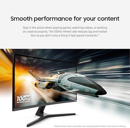 Samsung 32 inch S3  S39GD  FHD 100Hz Curved Monitor  Game Mode  Eye Saver Mode  Multiple Connectivity with HDMI Port  Built in Speakers  LS32D39DGANXZA  2025
